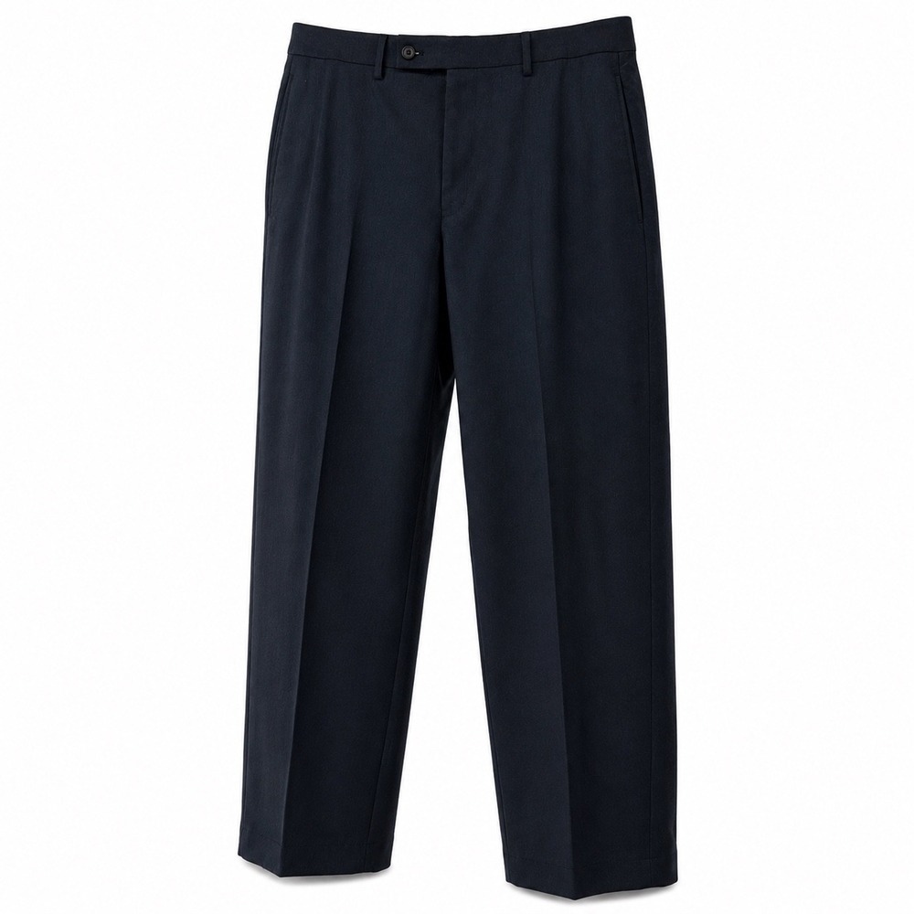 Lauren Ralph Lauren Mens Charcoal Blue Flat Front Dress Pants 34W x 30L Stretch